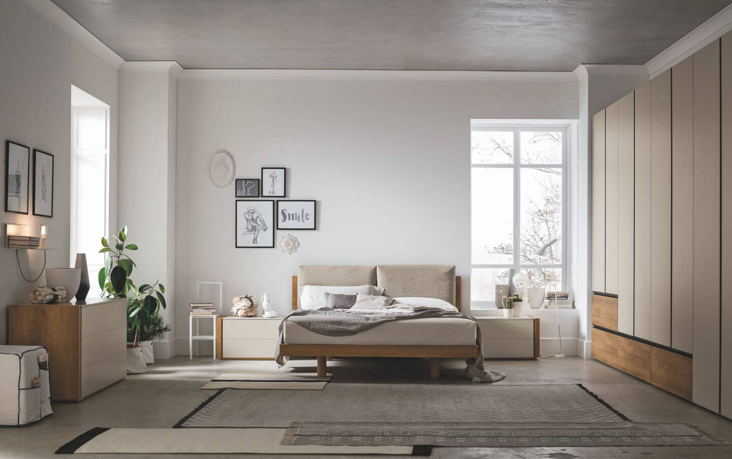 Camera da letto beige